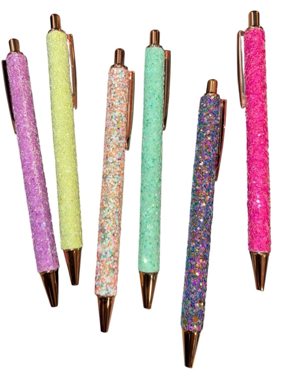 Glitter Ballpoint Pen Set — Multicolor Sparkle Pens